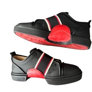 Christian Louboutin Men’s Black Adolescenza 46 with dusters and box